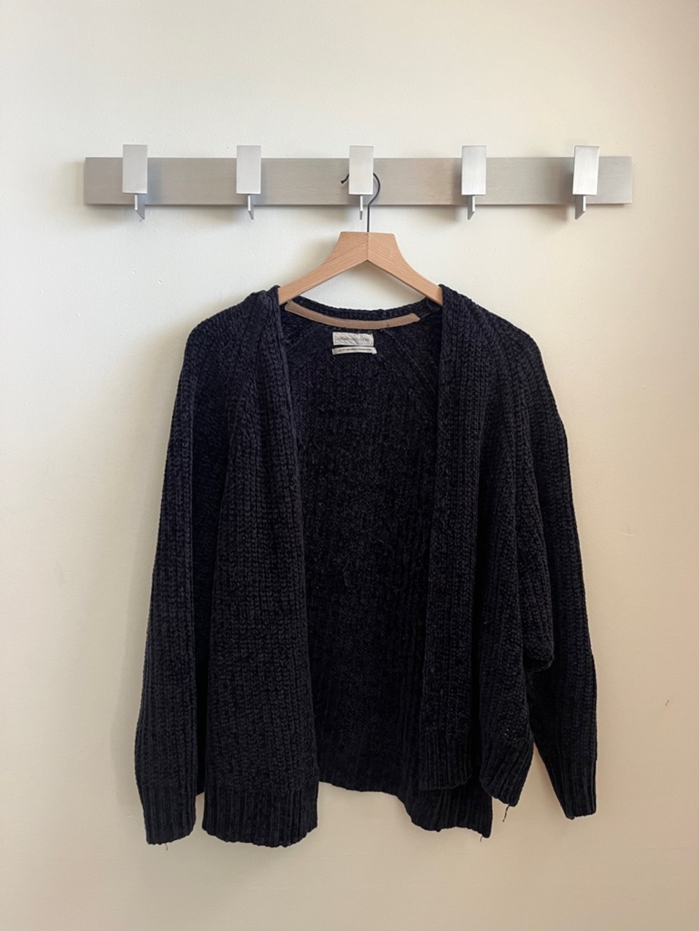 Urban Outfitters Dark Blue Chunky Open-Front Cardigan